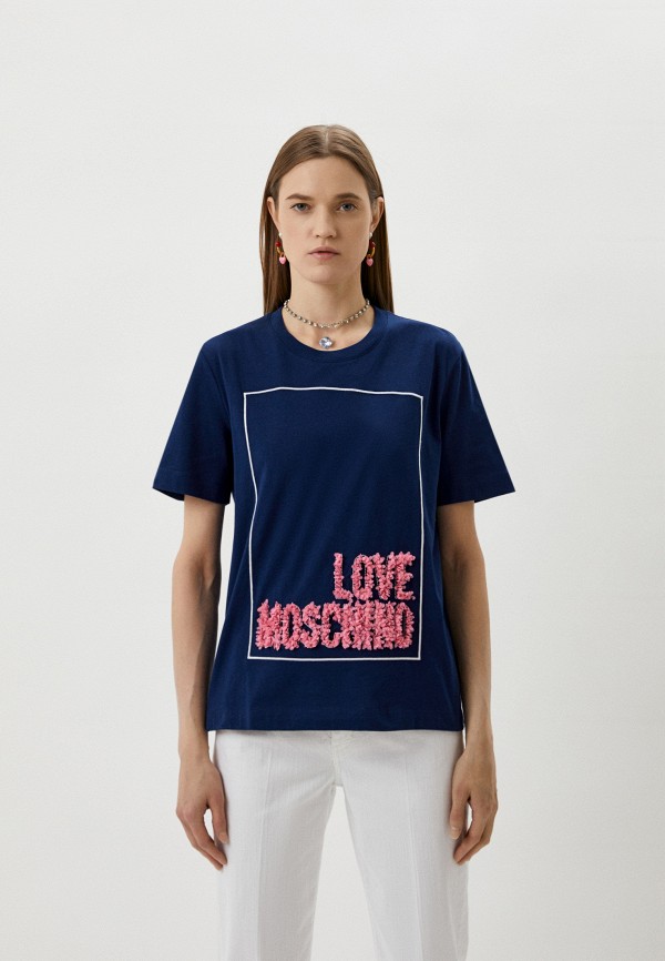 

Футболка Love Moschino, Синий