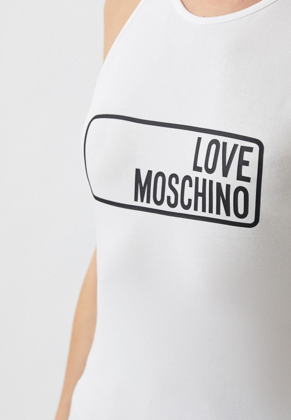 Майка Love Moschino белый, размер 42, фото 4