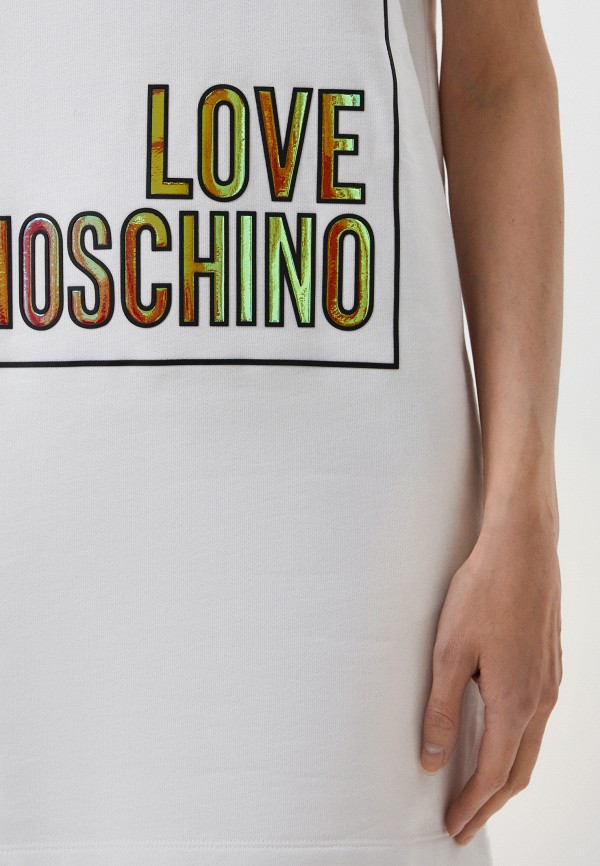 Платье Love Moschino белый, размер 44, фото 4