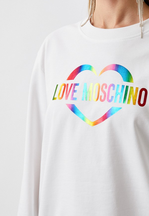 Свитшот Love Moschino белый, размер 44, фото 4