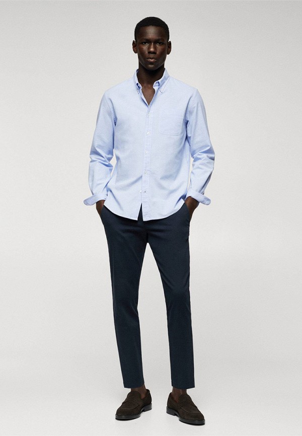 Брюки Mango Man синий, размер 46, фото 2