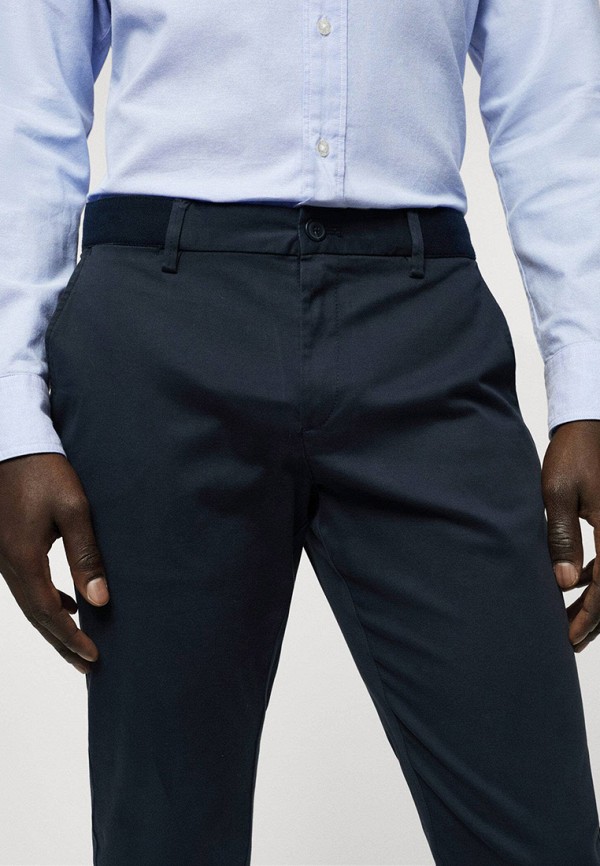 Брюки Mango Man синий, размер 46, фото 4