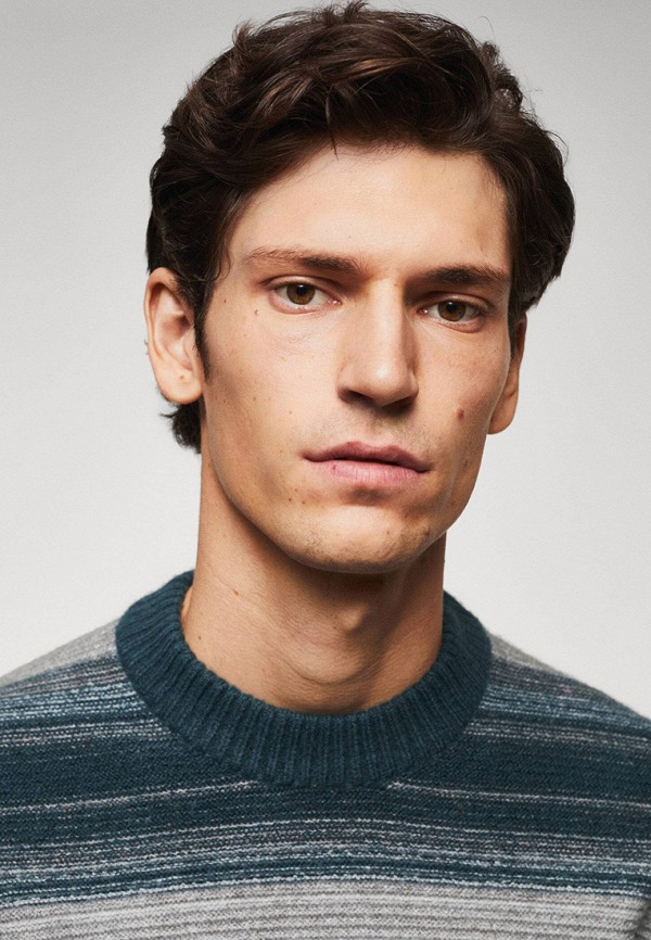 Джемпер Mango Man синий, размер 50, фото 4