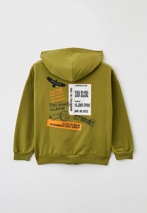 фото Толстовка button blue