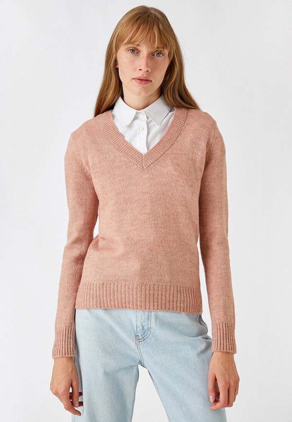 Пуловер Koton розового цвета