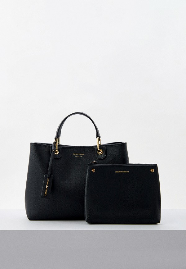 

Сумка, косметичка и брелок Emporio Armani, Черный, MYEA