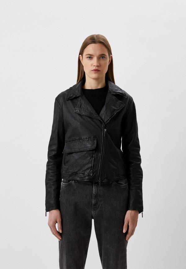 

Куртка кожаная Armani Exchange, Черный