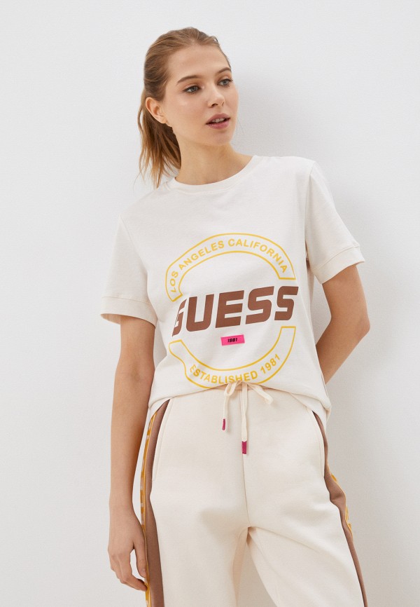 

Футболка Guess, Бежевый, BRYANA