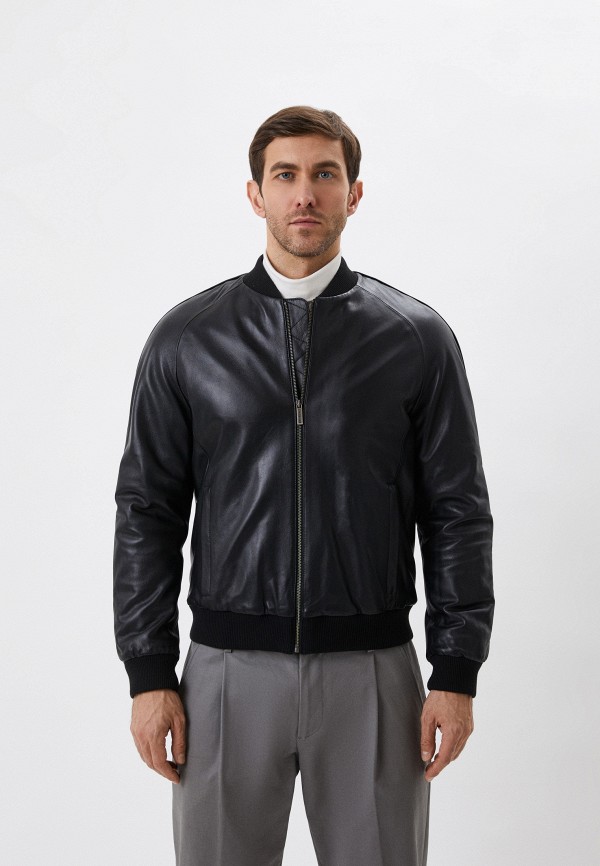 

Куртка кожаная Bikkembergs, Черный