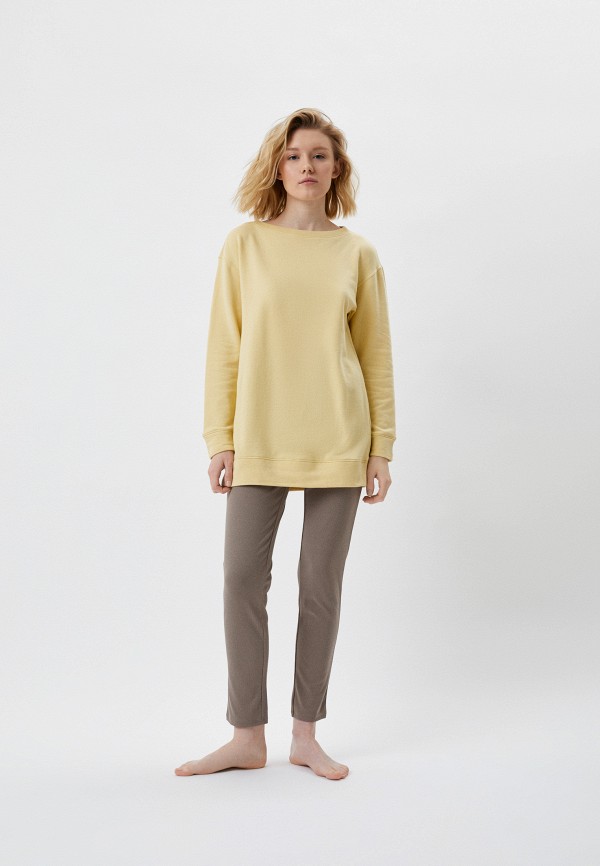 

Костюм домашний UNIQLO, Коричневый, ультраэластичный
