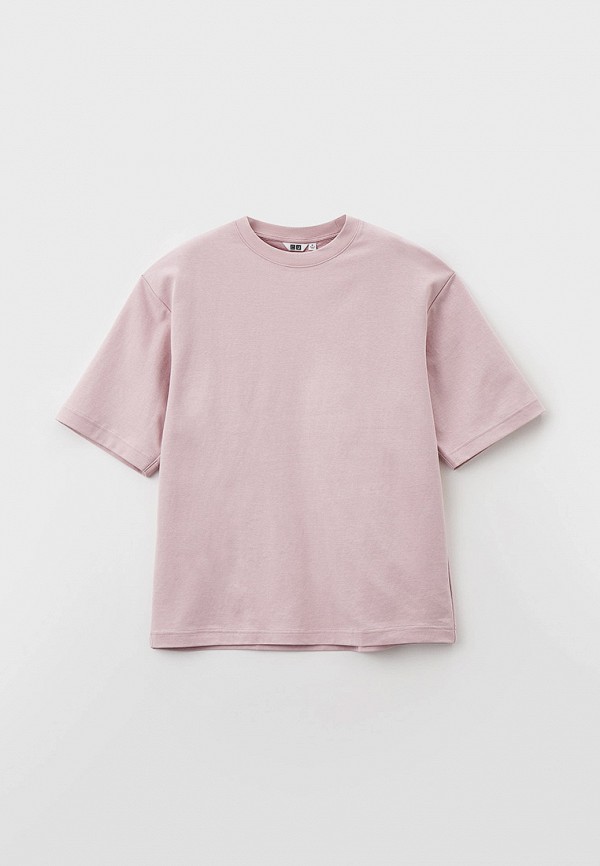 

Футболка UNIQLO, Розовый, Uniqlo U AIRism с хлопком