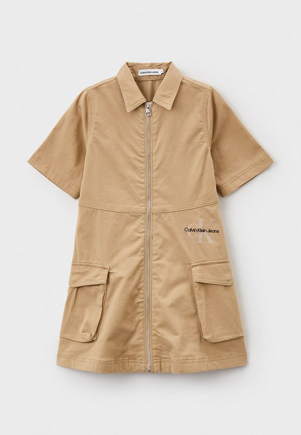 

Платье Calvin Klein Jeans, Бежевый