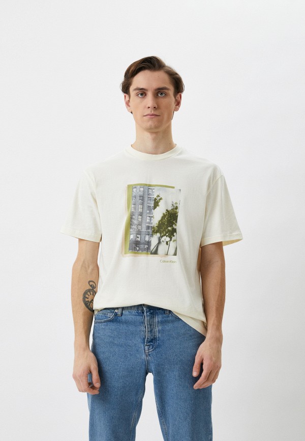 

Футболка Calvin Klein, Бежевый