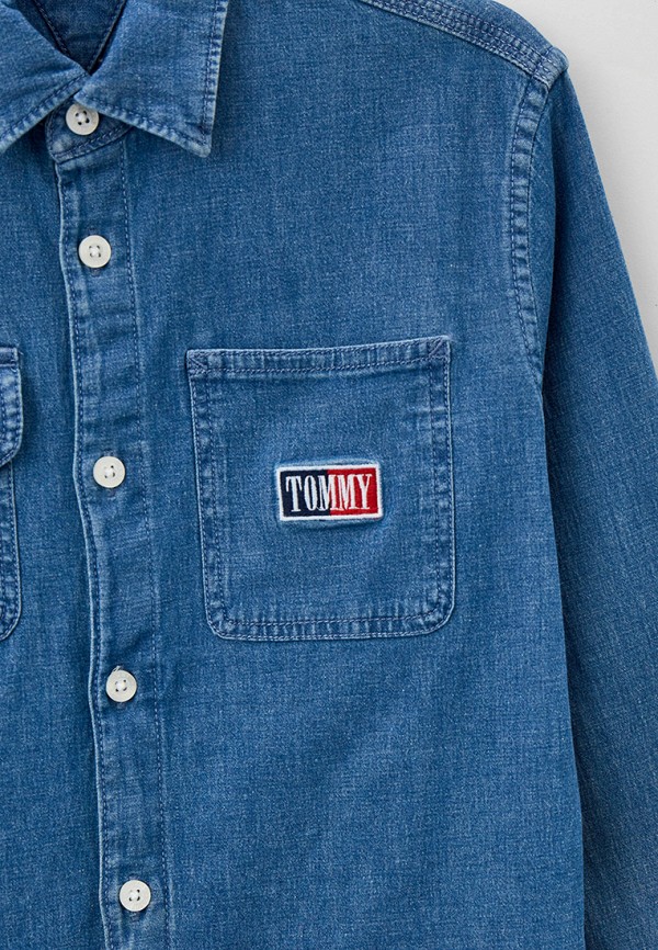 Рубашка для мальчика джинсовая Tommy Hilfiger KB0KB07932 Фото 3