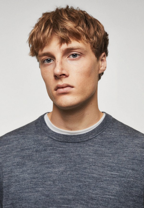 Джемпер Mango Man серый, размер 56, фото 4