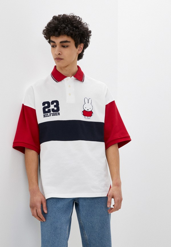 Поло Tommy Hilfiger белый MW0MW29361 RTLACF691801