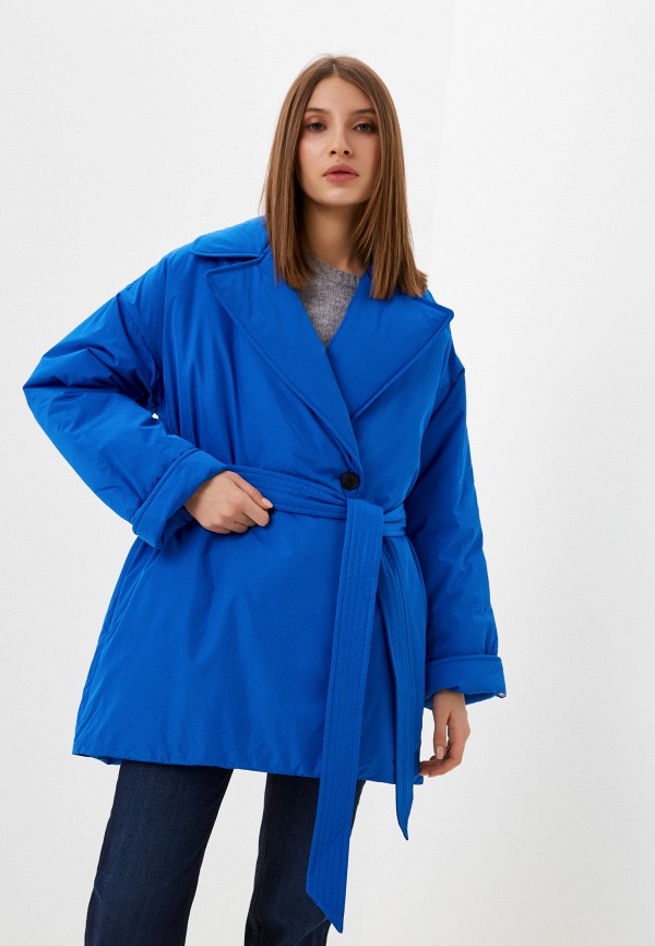 Куртка утепленная Tommy Hilfiger синего цвета