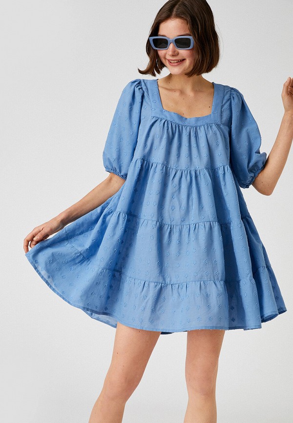 Платье Koton голубого цвета