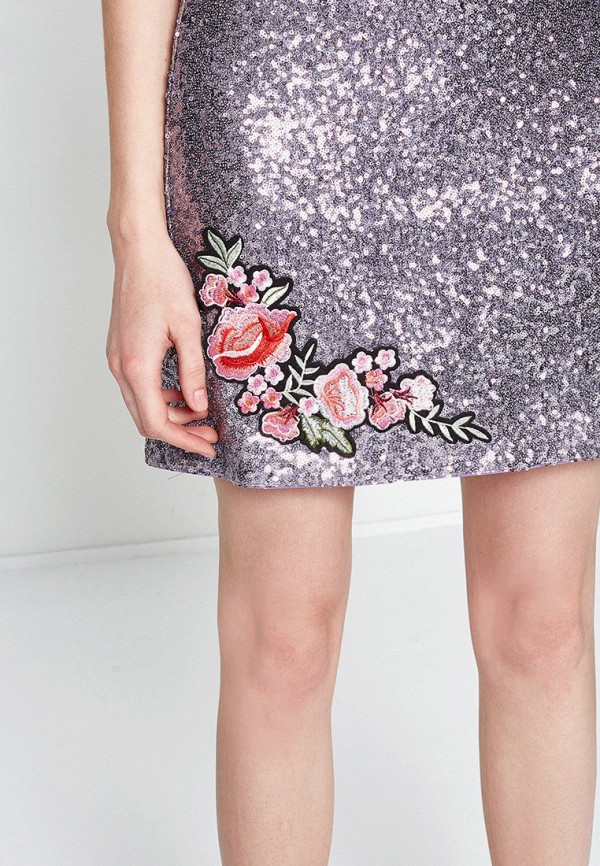 Юбка Koton серебряный, размер 42, фото 3