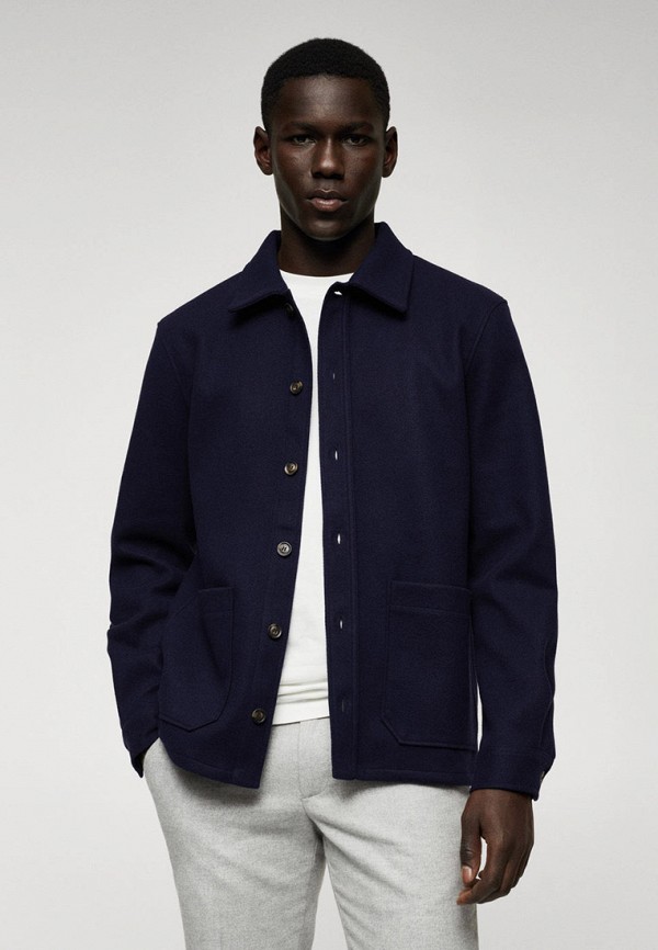 

Рубашка Mango Man, Синий, overshirt, ALLUDIA2