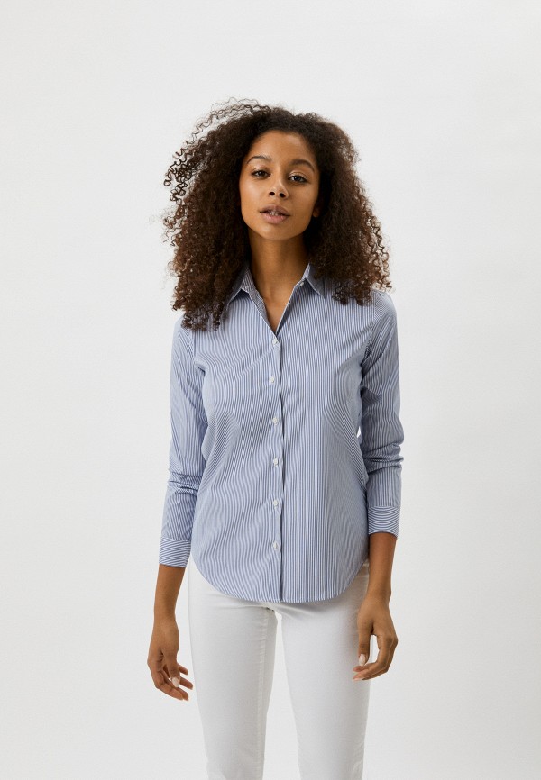 

Блуза UNIQLO, Синий, из хлопка SUPIMA