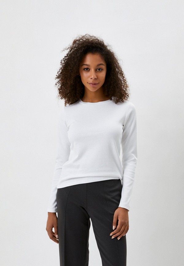 

Лонгслив UNIQLO, Белый, из эластичного хлопка