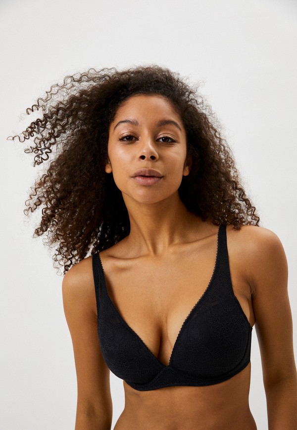 

Бюстгальтер UNIQLO, Черный, без косточек (Shape Lift)