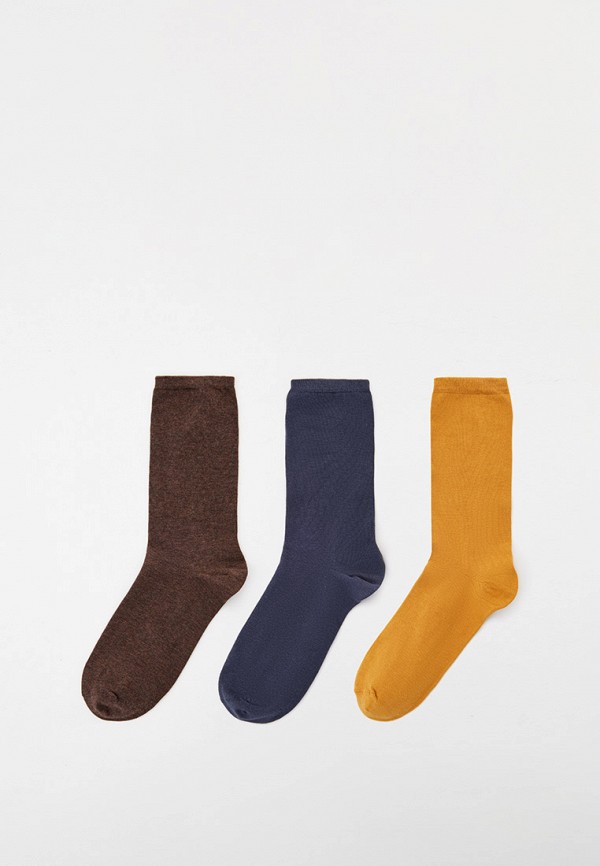 

Носки 3 пары UNIQLO, Разноцветный, 3 шт.