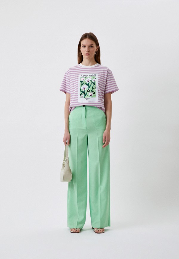 Брюки Emme Marella зеленый, размер 42, фото 2