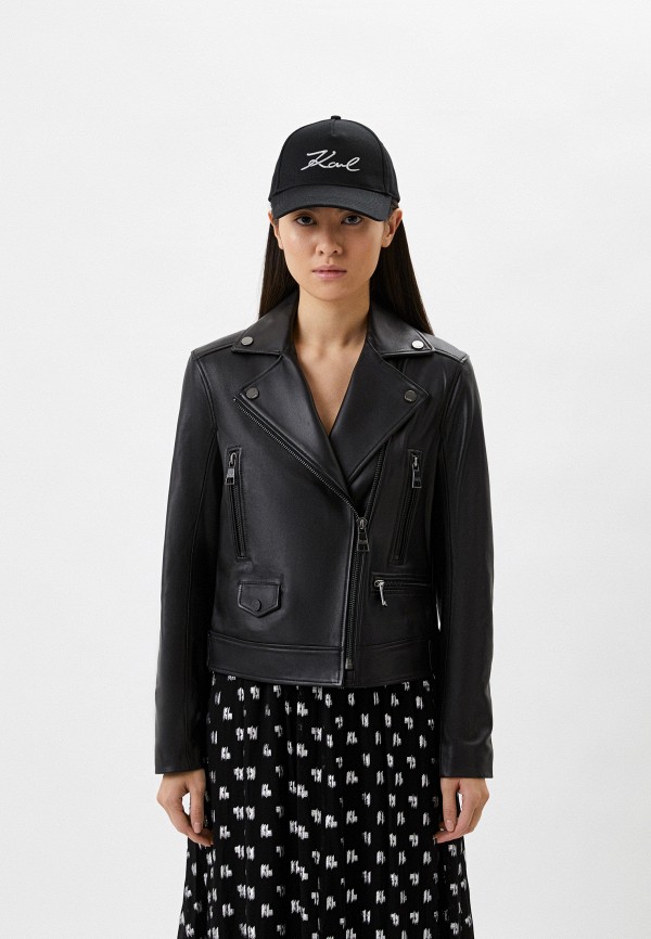 

Куртка кожаная Karl Lagerfeld, Черный, IKONIK