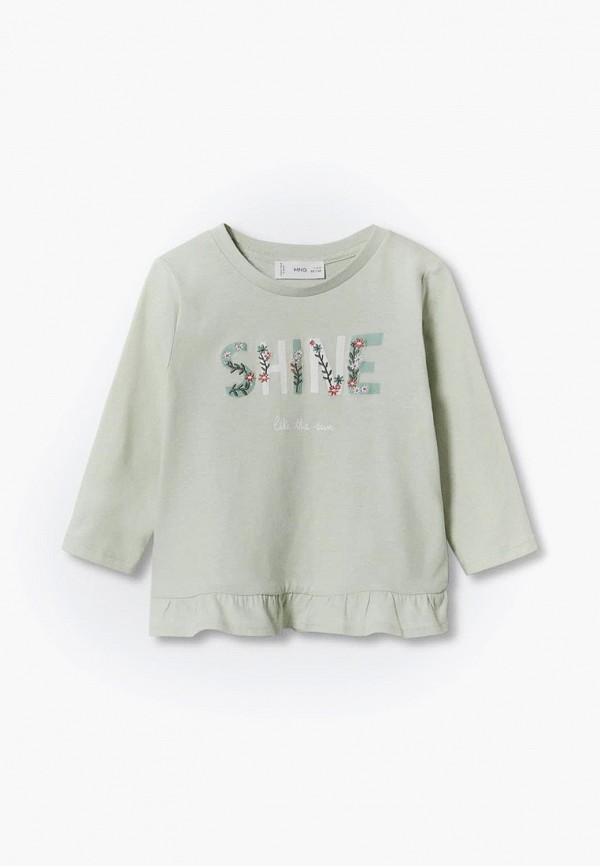 

Лонгслив Mango Kids, Зеленый, SHINE