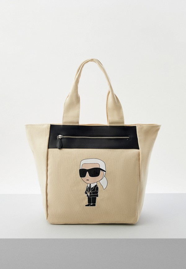 Сумка Karl Lagerfeld бежевого цвета