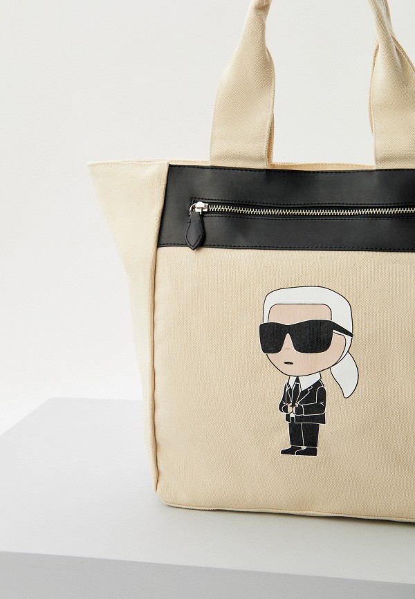 Сумка Karl Lagerfeld бежевый, размер 00, фото 3