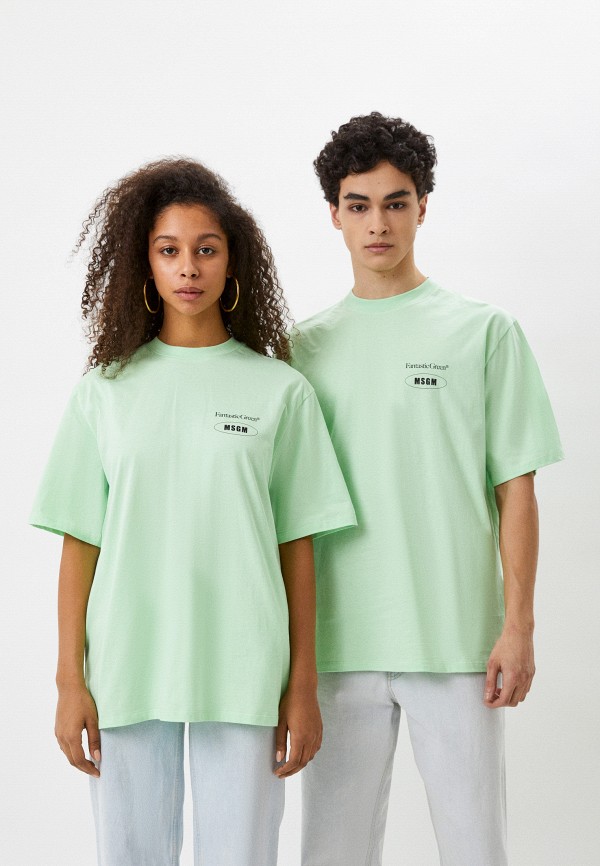 

Футболка MSGM, Зеленый, FANTASTIC GREEN