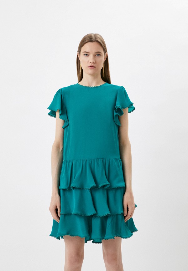 Платье Twinset Milano бирюзового цвета