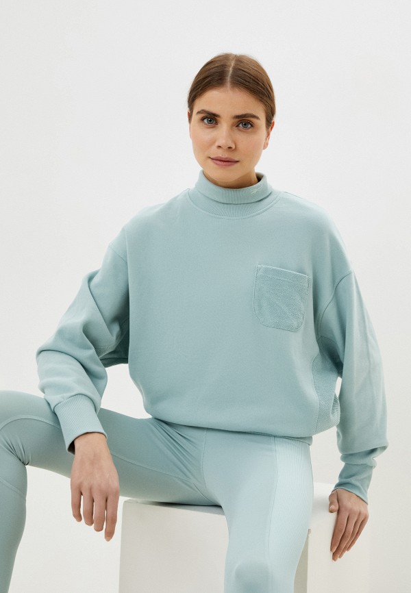 

Свитшот Reebok, Бирюзовый, CL WDE COTTON FT COVERUP