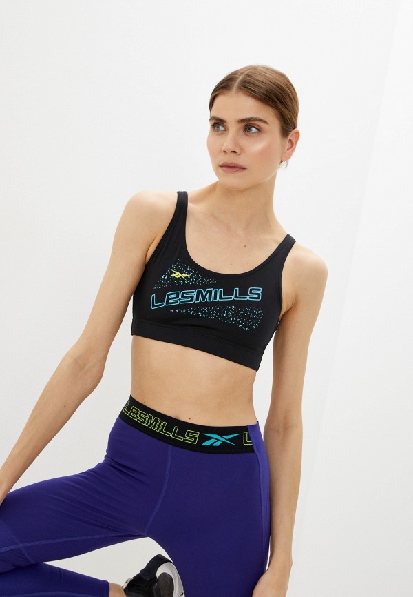 

Топ спортивный Reebok, Черный, LM BIG LOGO BRA