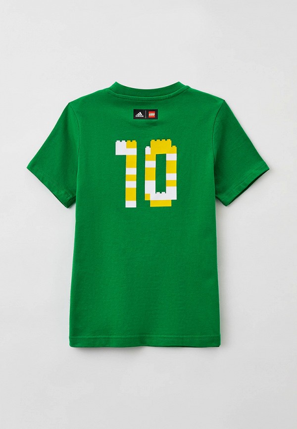 Футболка adidas зеленый, размер 152, фото 2