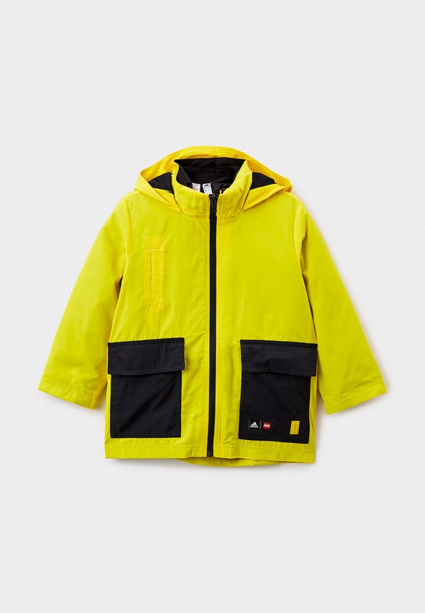 Куртка утепленная adidas желтого цвета