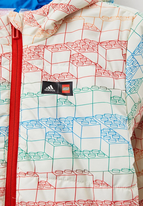 Куртка утепленная adidas бежевый, размер 110, фото 3
