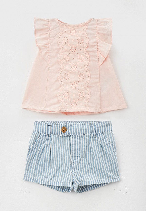 Блуза и шорты Carter’s разноцветного цвета