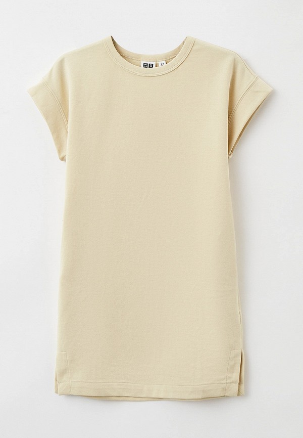 

Платье UNIQLO, Бежевый, AIRism с хлопком Uniqlo U