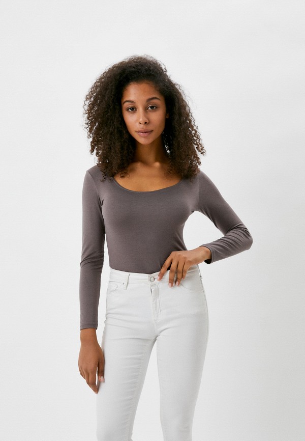 

Лонгслив UNIQLO, Коричневый, HEATTECH
