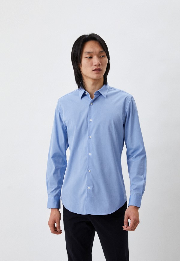 

Рубашка UNIQLO, Голубой, EASY CARE