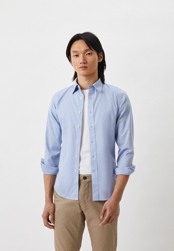 

Рубашка UNIQLO, Голубой, SUPER NON IRON