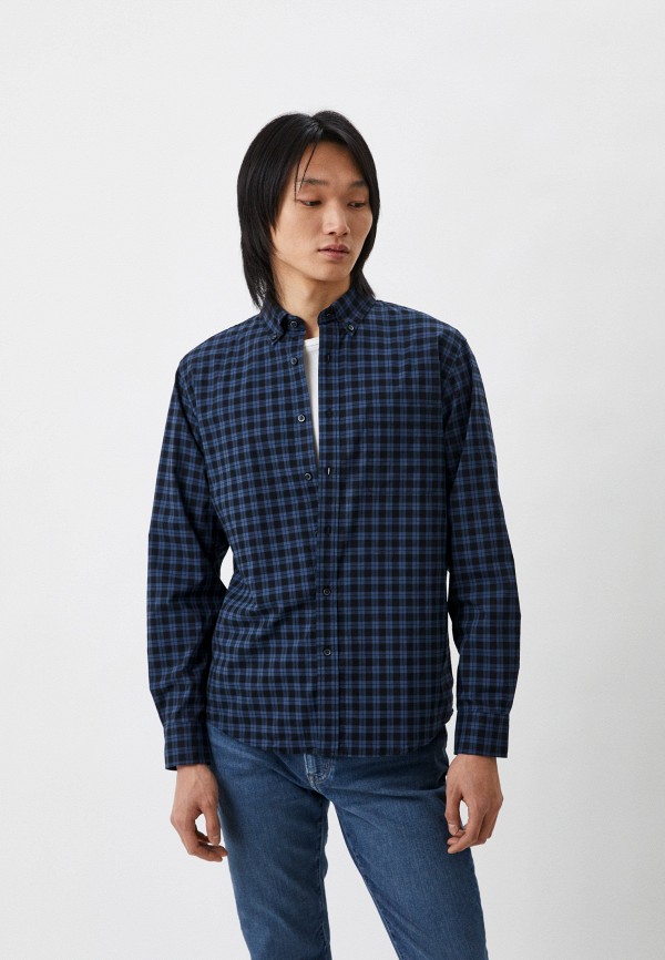 

Рубашка UNIQLO, Синий, из экстратонкого хлопка