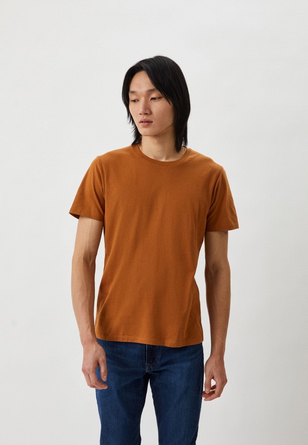 

Футболка UNIQLO, Оранжевый, из хлопка SUPIMA