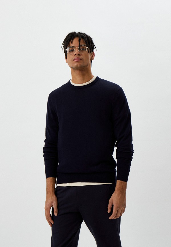 

Джемпер UNIQLO, Синий, из экстратонкой мериносовой шерсти