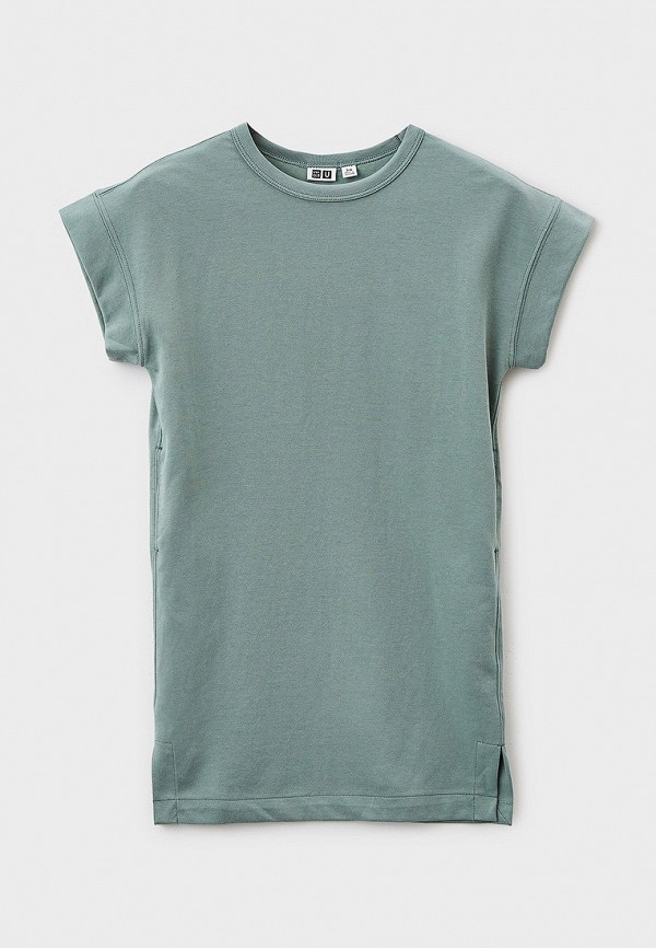 

Платье UNIQLO, Бирюзовый, AIRism с хлопком Uniqlo U