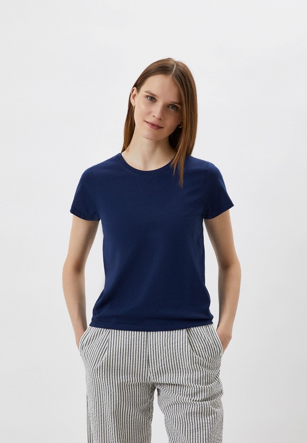 

Футболка UNIQLO, Синий, из хлопка SUPIMA